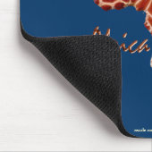 Karte Afrikas, der dunkle Kontinent Mousepad (Ecke)