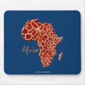Karte Afrikas, der dunkle Kontinent Mousepad (Vorne)