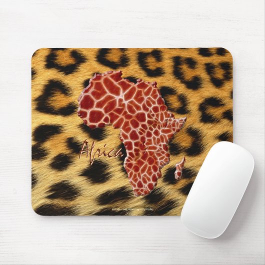 Karte Afrikas, der dunkle Kontinent Mousepad (Mit Mouse)