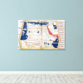 Karte Afrikas Leinwanddruck (Insitu (Holzboden))