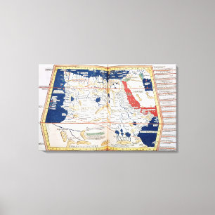 Karte Afrikas Leinwanddruck