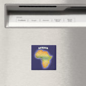 Karte Afrikas Magnet (In Situ (Geschirrspüler))