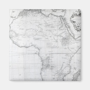 Karte Afrikas Magnet