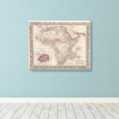 Karte Afrikas mit St Helena Leinwanddruck (Insitu (Holzboden))