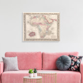 Karte Afrikas mit St Helena Leinwanddruck (Insitu (Wohnzimmer))