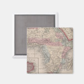 Karte Afrikas mit St Helena Magnet (Vorderseite/Rückseite)