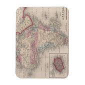 Karte Afrikas mit St Helena Magnet (Vertikal)