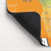 Karte Afrikas Mousepad (Ecke)