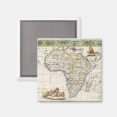 Karte Afrikas | Nova Africa Magnet (Vorderseite/Rückseite)