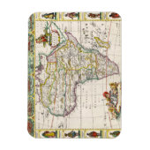 Karte Afrikas | Nova Africa Magnet (Vertikal)