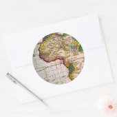 Karte Afrikas Runder Aufkleber (Umschlag)