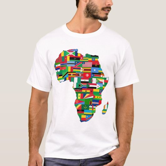 Karte Afrikas T-Shirt (Vorderseite)