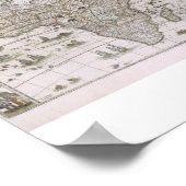 Karte Afrikas von 1600 Poster (Ecke)