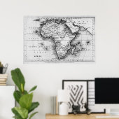 Karte Afrikas | von Thomas Stirling eingraviert Poster (Heimbüro)