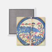 Karte Ägyptens, 1348 Magnet (Vorderseite/Rückseite)