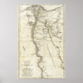 Karte Ägyptens Poster (Vorne)