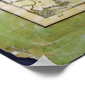 Karte Alabamas von John Melish (ca. 1818-1820) Poster (Ecke)