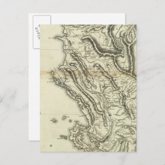 Karte Albaniens (Vorne/Hinten)