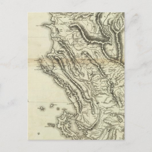 Karte Albaniens (Vorderseite)