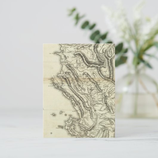 Karte Albaniens (Stehend Vorderseite)