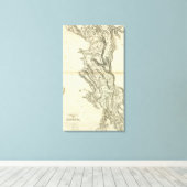 Karte Albaniens Leinwanddruck (Insitu (Holzboden))