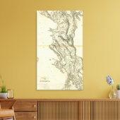 Karte Albaniens Leinwanddruck (Insitu (Wohnzimmer))