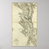 Karte Albaniens Poster (Vorne)