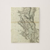 Karte Albaniens Puzzle (Vertikal)