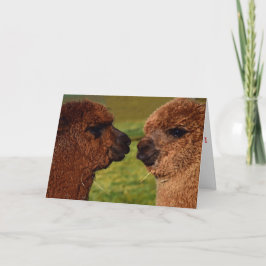 Karte Alpaka-Liebe BESTE FREUNDIN Valentines Tages
