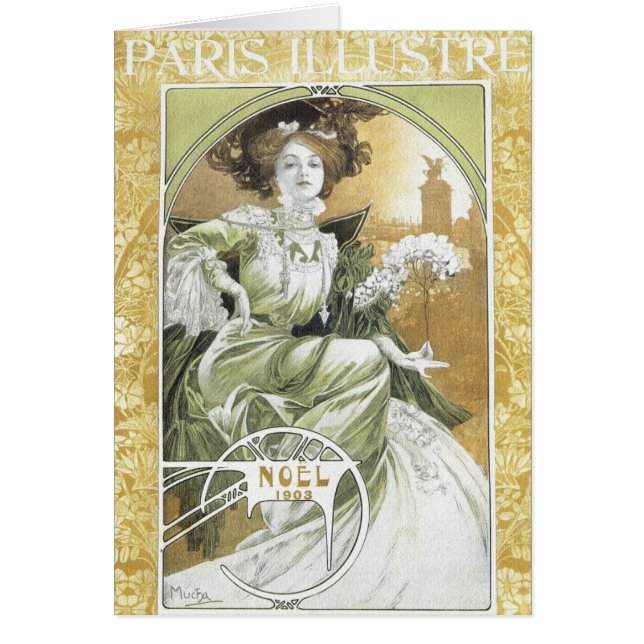 Karte: Alphonse Mucha - Jugendstil (Vorne)