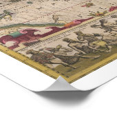 Karte Amerika, vom Mercator 'Atlas', Pub. by Poster (Ecke)