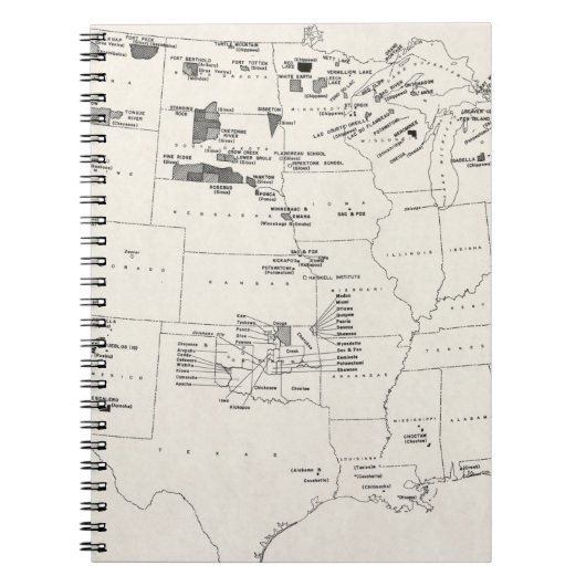 KARTE: AMERIKANISCHE UREINWOHNER 2 NOTIZBLOCK (Vorderseite)