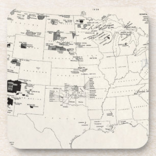 KARTE: AMERIKANISCHE UREINWOHNER 2 UNTERSETZER