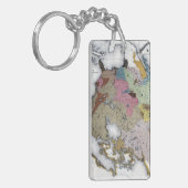 KARTE: AMERIKANISCHE UREINWOHNER 3 SCHLÜSSELANHÄNGER (Vorderseite links)