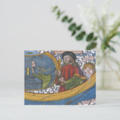 Karte Amerikas mit Explorer Amerigo Vespucci (Stehend Vorderseite)
