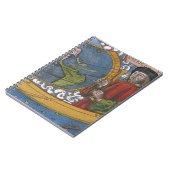 Karte Amerikas mit Explorer Amerigo Vespucci Notizblock (Linke Seite)