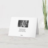 Karte Amur-Tigers #1-Greeting (Rückseite)