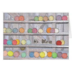 Karte, Ankündigung, Neues Baby Mädchen zur Mama