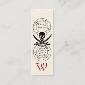 KARTE "ANTIQUE PIRATES", KARTE "SKULL" UND SCHWERT (Rückseite)