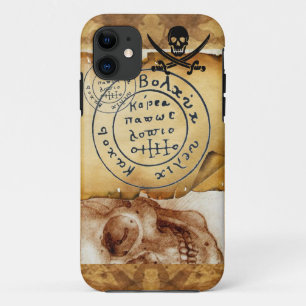 KARTE "ANTIQUE PIRATES", KARTE "SKULL" UND SCHWERT Case-Mate iPhone HÜLLE