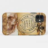 KARTE "ANTIQUE PIRATES", KARTE "SKULL" UND SCHWERT Case-Mate iPhone HÜLLE (Rückseite (Horizontal))