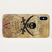 KARTE "ANTIQUE PIRATES", KARTE "SKULL" UND SCHWERT Case-Mate iPhone HÜLLE (Rückseite (Horizontal))