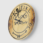 KARTE "ANTIQUE PIRATES", KARTE "SKULL" UND SCHWERT GROßE WANDUHR (Winkel)