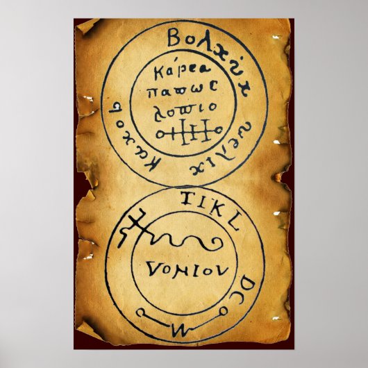 KARTE "ANTIQUE TALISMAN/PIRATES" POSTER (Vorne)