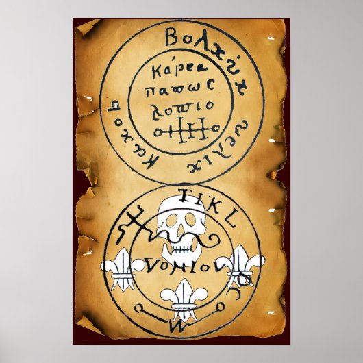 KARTE "ANTIQUE TALISMAN/PIRATES" POSTER (Vorne)