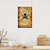 KARTE "ANTIQUE TALISMAN/PIRATES" POSTER (Küche)