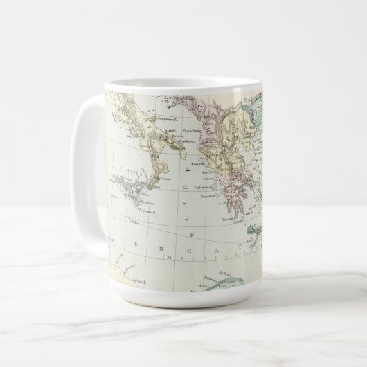 Karte Apostel-Pauls Missionsder reisen Kaffeetasse (Vorderseite Links)