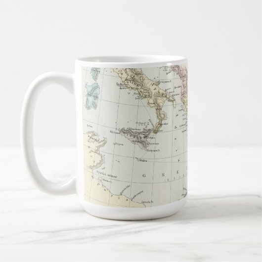 Karte Apostel-Pauls Missionsder reisen Kaffeetasse (Links)
