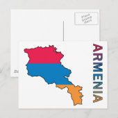 Karte Armeniens (Vorne/Hinten)