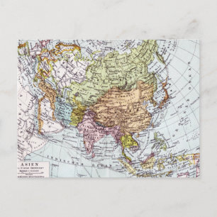 Karte Asiens aus dem 19. Jahrhundert
